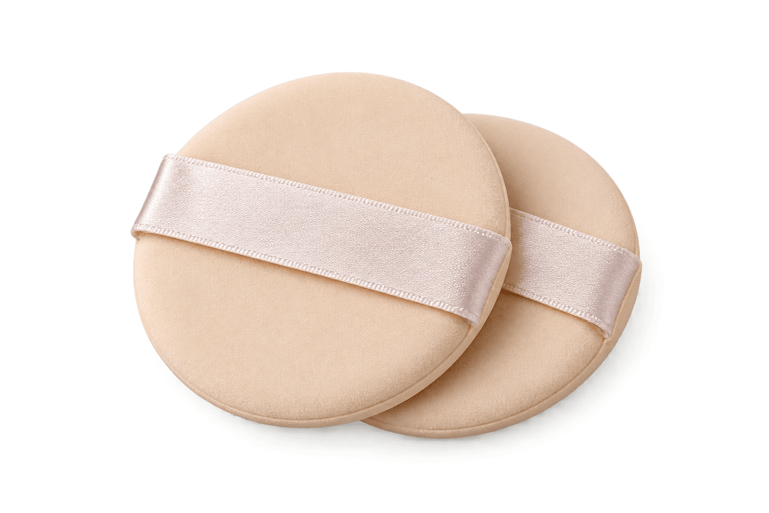 Two cushion foundation puffs