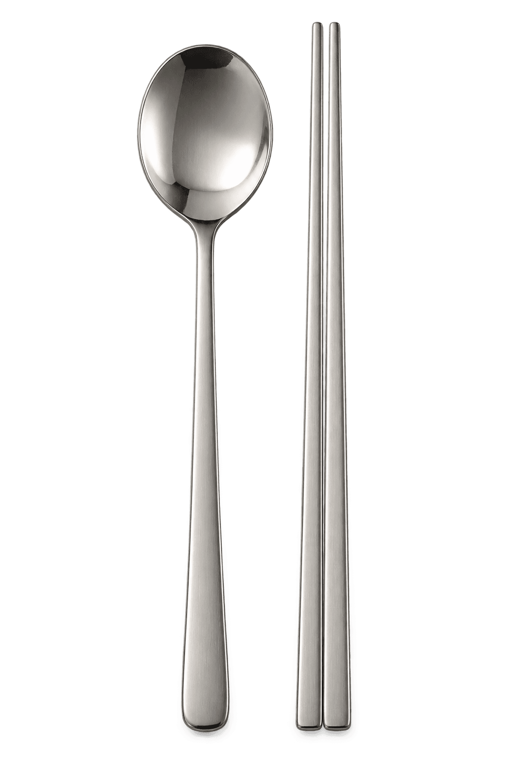 Korean stainless-steel spoon and chopstick set