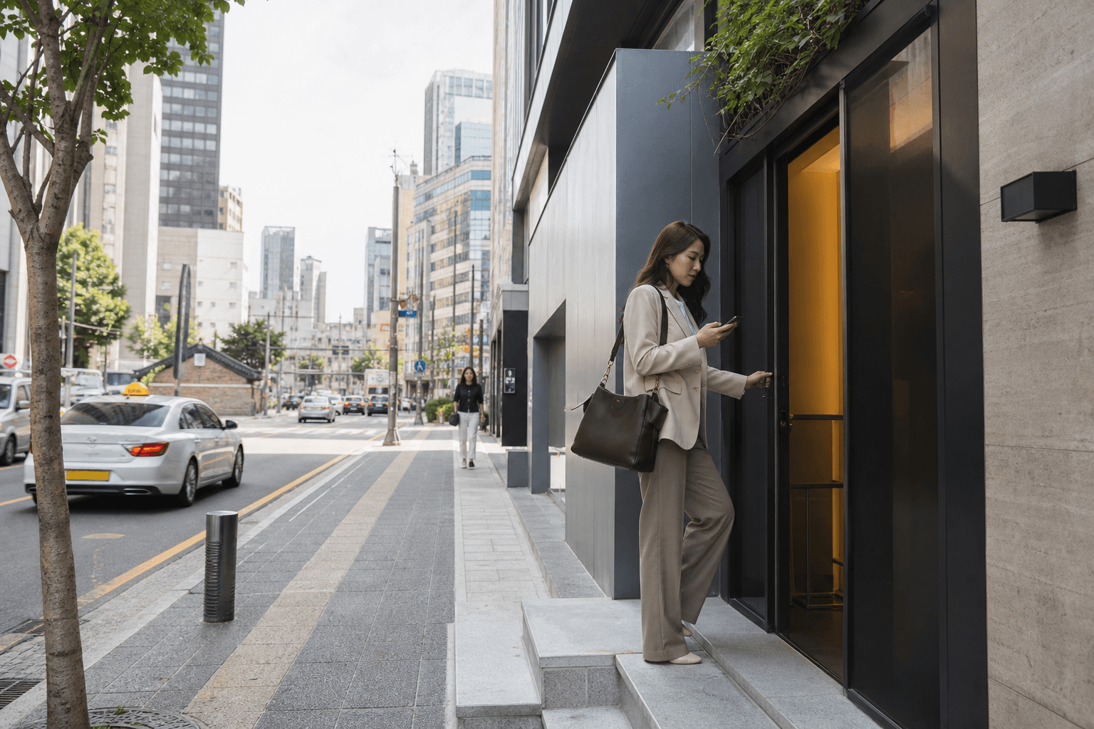 Editorial view of contemporary beauty and shopping culture in Gangnam, Seoul